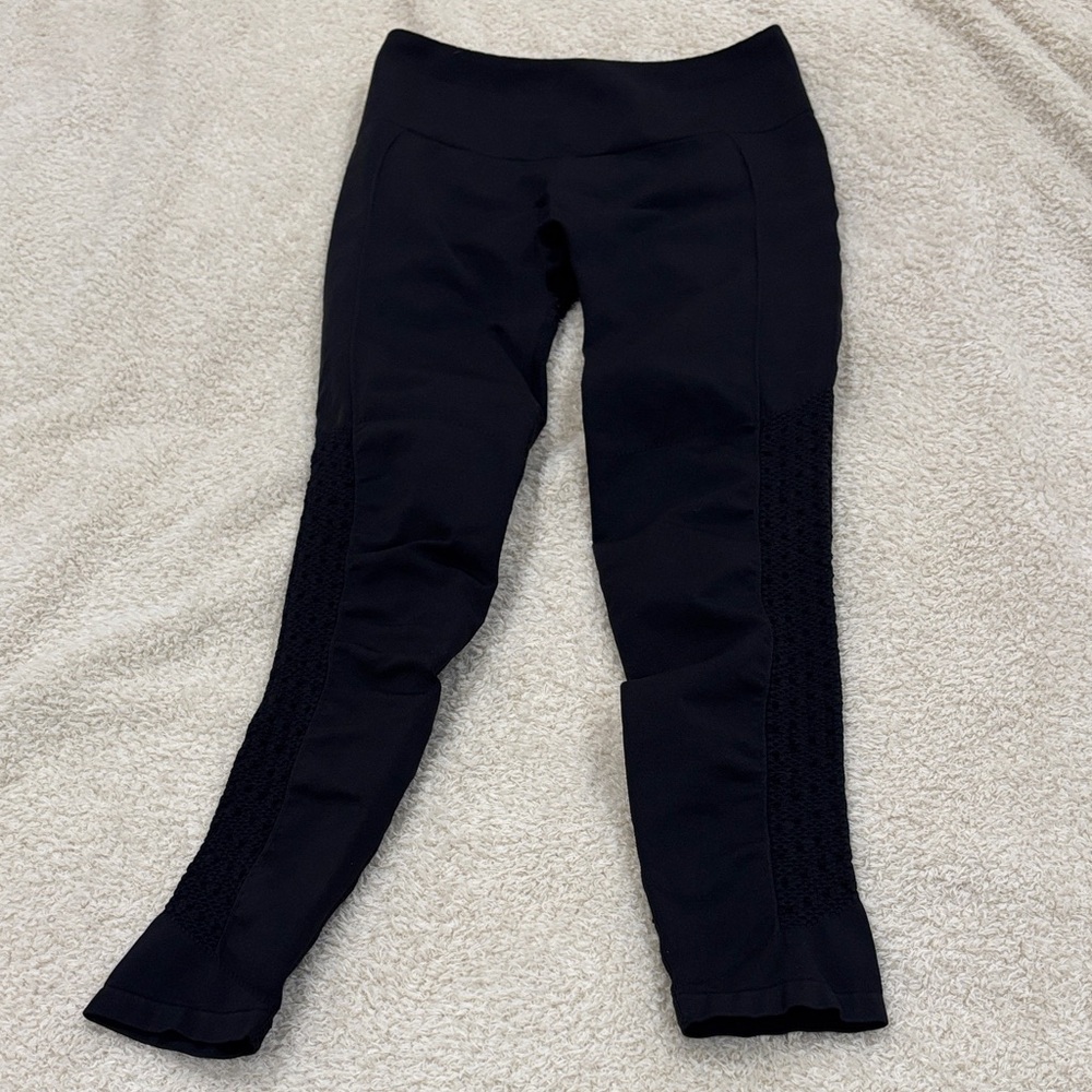 Fabletics Textured Black Leggings